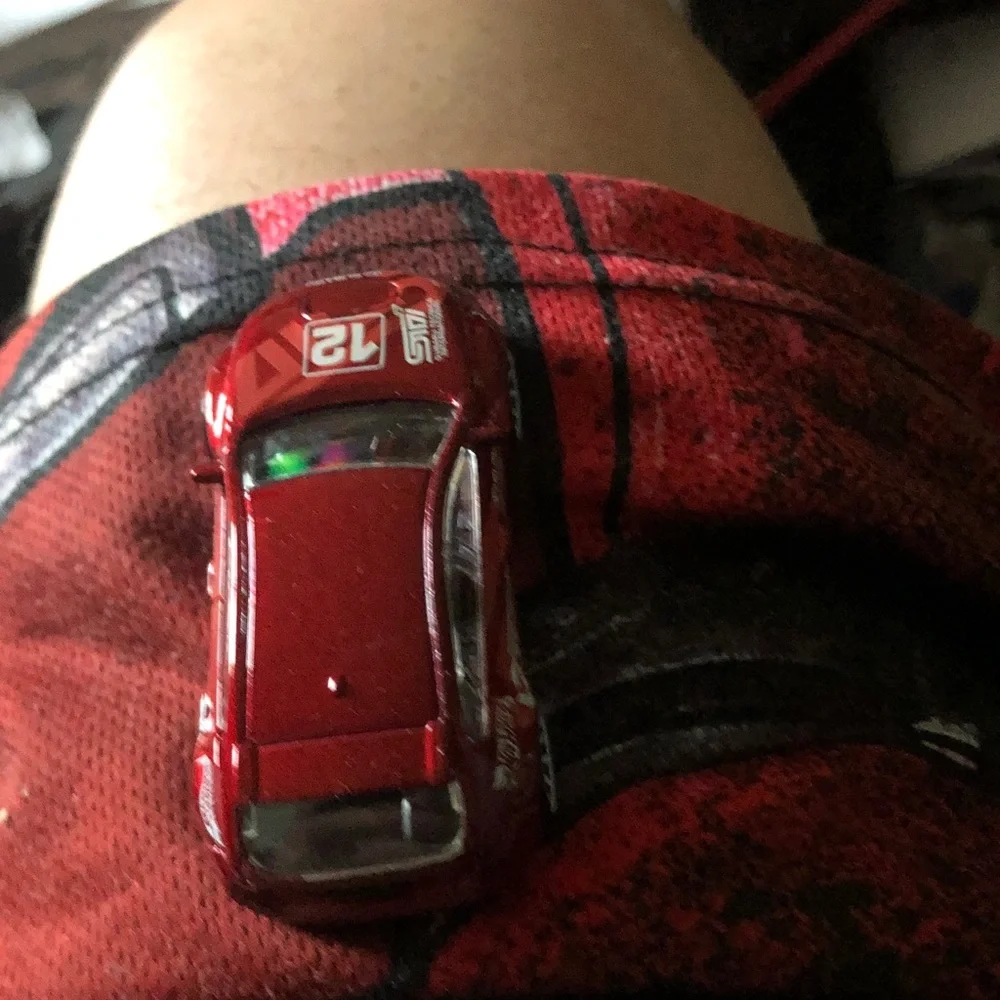 Red Die-Cast Toy Race Car with Number 12
